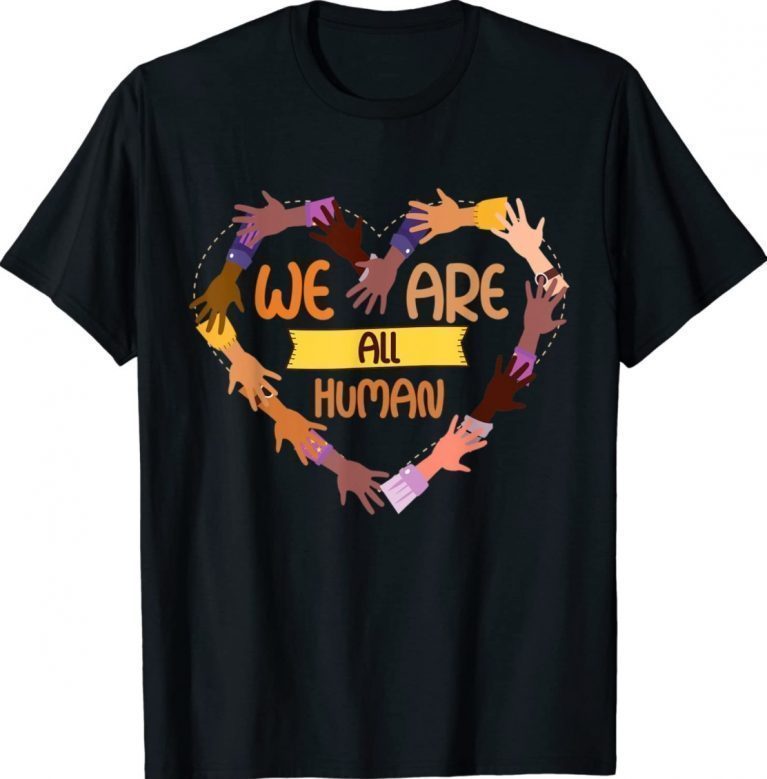 Black Is Beautiful Black History Month We Are All Human Vintage TShirt