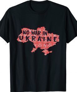 No War In Ukraine Flag Emblem Patriot Unisex TShirt