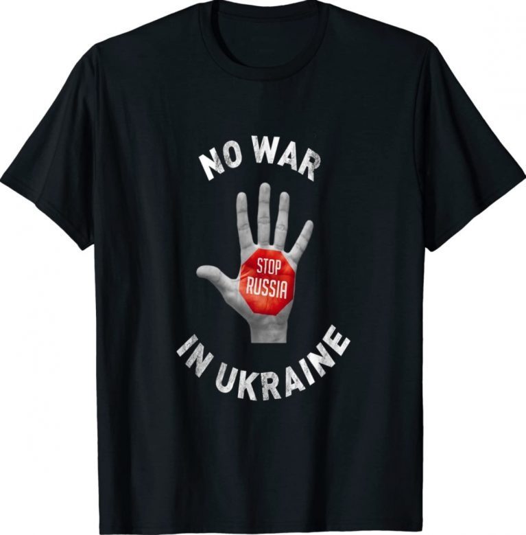 Stop russia no war in ukraine i stand with ukraine vintage t-shirt