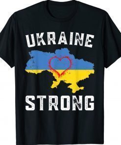 Ukraine Strong Free Ukraine Heart Shirts