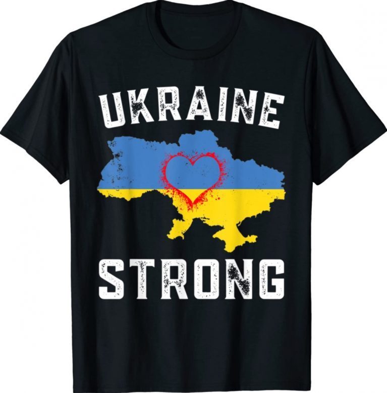 Ukraine Strong Free Ukraine Heart Shirts