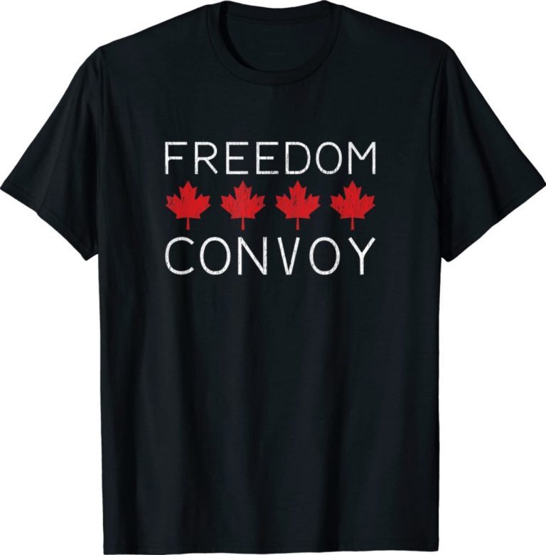 FREEDOM CONVOY 2022 CANADIAN TRUCKER TEES MAPLE LEAF 2022 Shirts