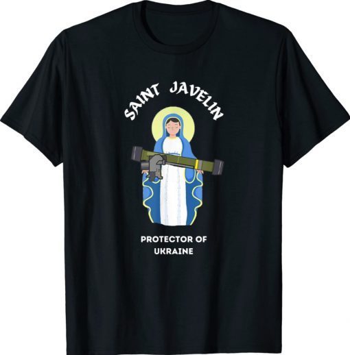 Saint Javelin Protector of Ukraine Flag TShirt