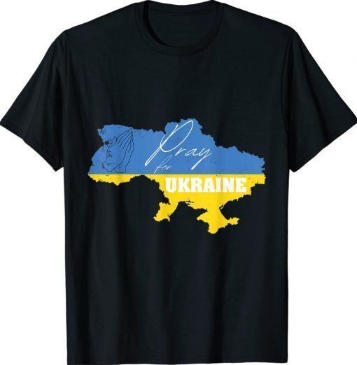 Peace Pray Ukraine Stand Support Ukrainian People TShirt