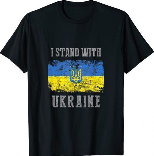 I Stand With Ukraine Putin Ukrainian Vintage T-Shirt