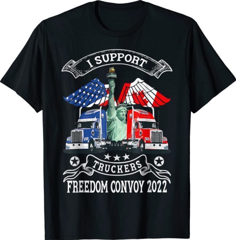 Vintage I Support Truckers Freedom Convoy TShirt