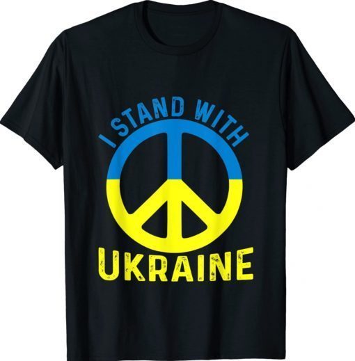 Peace in Ukraine Support Ukraine Strong TShirt