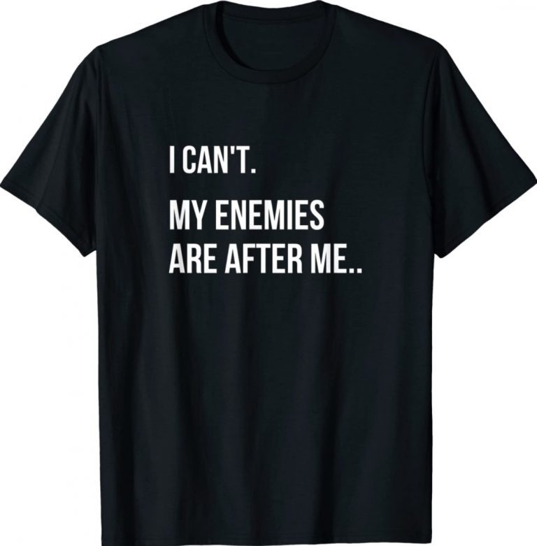 I Can't My Enemies Are After Me Swindler Meme TShirt