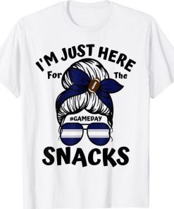 I'm Just Here For The Snacks Football Gameday Vintage TShirt