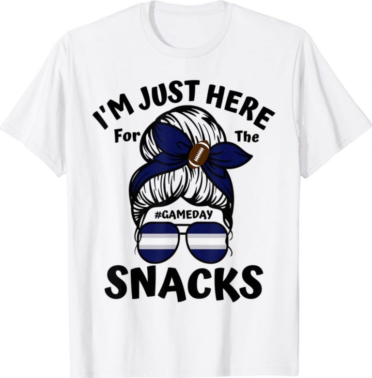 I'm Just Here For The Snacks Football Gameday Vintage TShirt