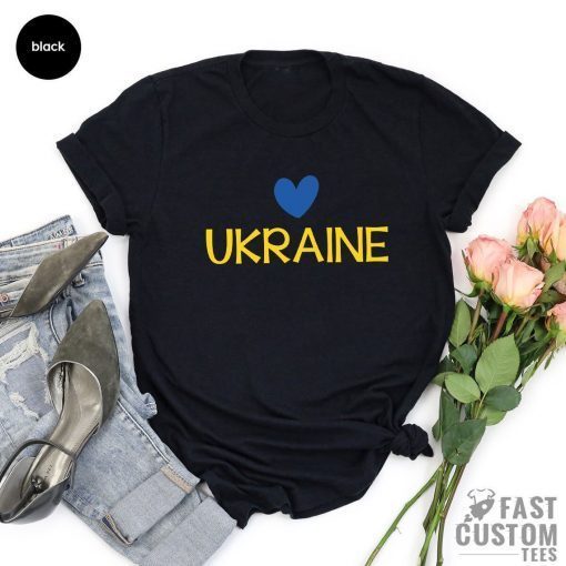 Love Stand With Ukraine Support Ukraine T-Shirt