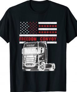 VINTAGE FREEDOM CONVOY 2022 CANADIAN SUPPORT TRUCKER MAPLE Shirts