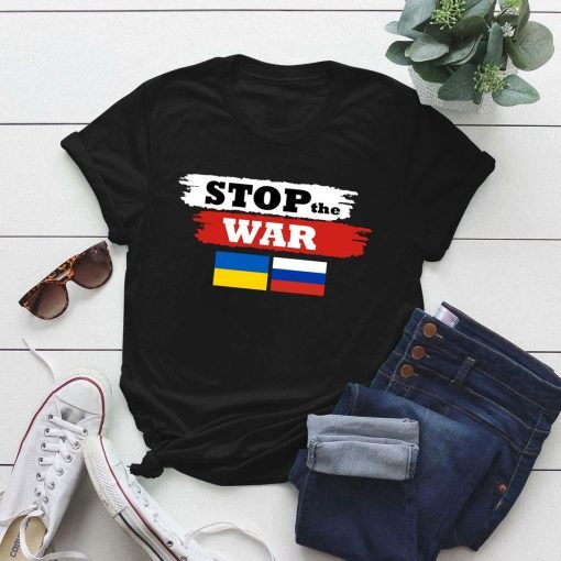 Save Russia and Stop The War Shirt I Support Ukraine I Stand With Ukraine Ukrainian Flag Vintage TShirt