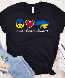 Peace Love Ukraine Stop War TShirt