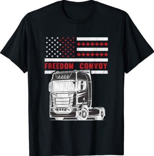 VINTAGE FREEDOM CONVOY 2022 CANADIAN SUPPORT TRUCKER MAPLE Shirts