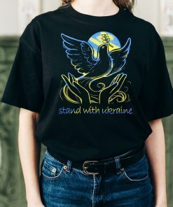 Ukraine Freedom and Peace Dove TShirt Stand With Ukraine Shirt Support Ukraine Shirt No War