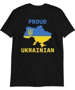 Proud Ukrainian Ukraine Flag T-Shirt I Stand With Ukraine T-Shirt