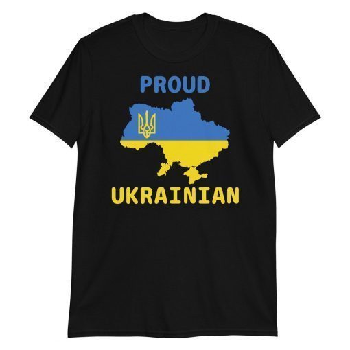 Proud Ukrainian Ukraine Flag T-Shirt I Stand With Ukraine T-Shirt