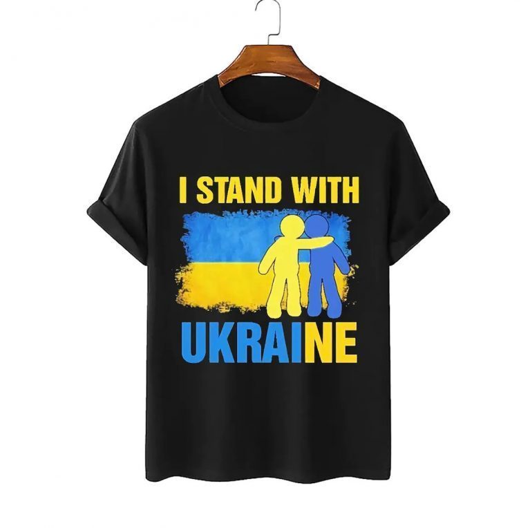 I Stand With Ukraine No War In Ukraine T-Shirt Ukrainian Flag Shirt Support Ukraine Shirt