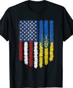 American Flag Ukraine America Roots Free Ukraine Shirts
