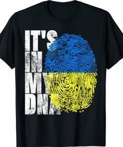 It's In My DNA Ukrainian Vyshyvanka Kozak Ukraine Flag Vintage T-Shirt