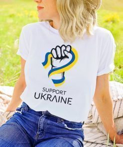 I Stand with Ukraine Heart Ukraine Unisex Tee Shirt