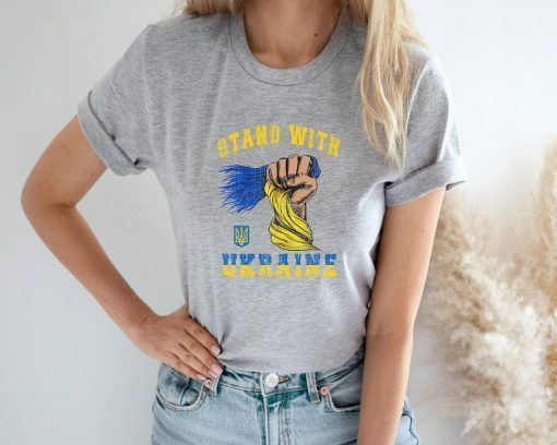 Stop War Stand with Ukraine Free Ukraine Support Ukraina T-Shirt