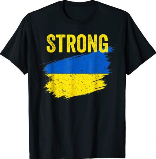 Strong Free Ukraine Flag Shirts