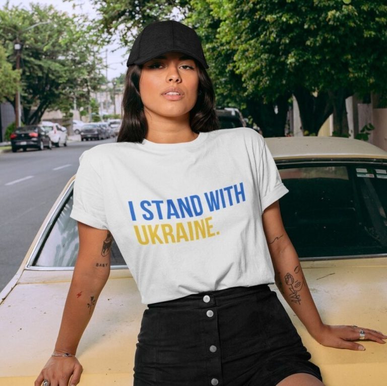 T-Shirt I stand with Ukraine ,Ukrainian Flag Ukraine Peace ,Ukraine People