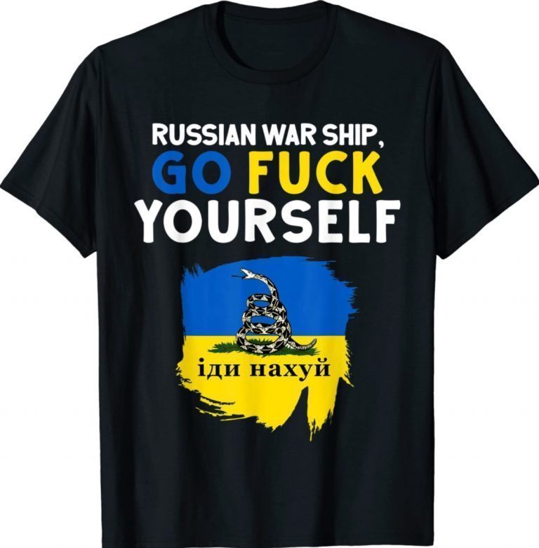 Russian Warship Go F Yourself Flag Vintage Shirts