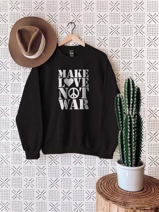 Make Love Not War Stop War T-Shirt