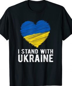 I Stand With Ukraine Stop War Ukraine Shirt