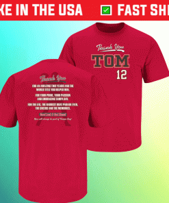 Thank You Tribute Tampa Bay Football 2022 Shirts