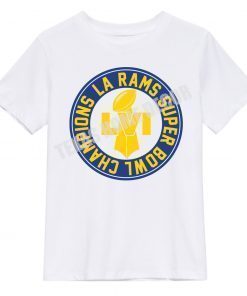 Los Angeles LA Rams Super Bowl 56 Champions Trophy 2022 Tee Shirt