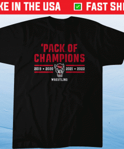 NC State Wrestling Pack of Champions 2022 Shirts