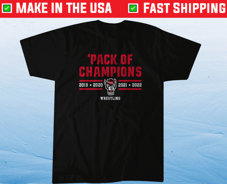 NC State Wrestling Pack of Champions 2022 Shirts