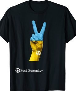Ukraine Peace Heal Humanity Vintage Shirts