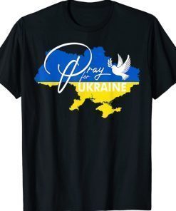 Support Ukrainians Flag Pray For Ukraine Flag Free Ukraine Vintage TShirt