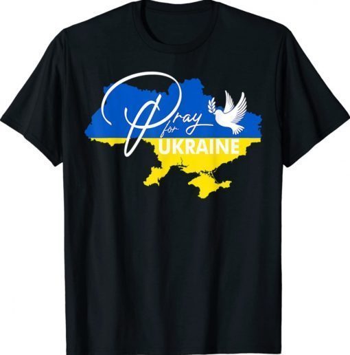 Support Ukrainians Flag Pray For Ukraine Flag Free Ukraine Vintage TShirt