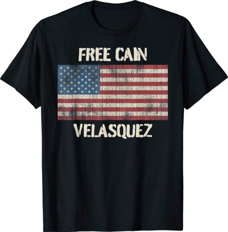 Free Cain Velasquez USA Flag Vintage Shirts