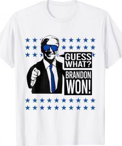 Funny Guess What Brandon Won Biden T-Shirt