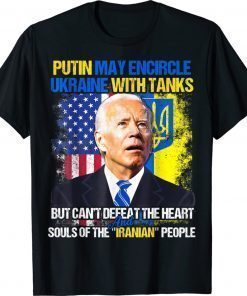 Support Ukraine Anti Biden America Ukrainian Flag Ukraine Vintage TShirt