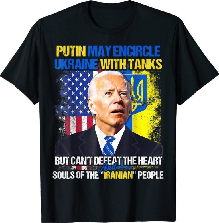 Support Ukraine Anti Biden America Ukrainian Flag Ukraine Vintage TShirt