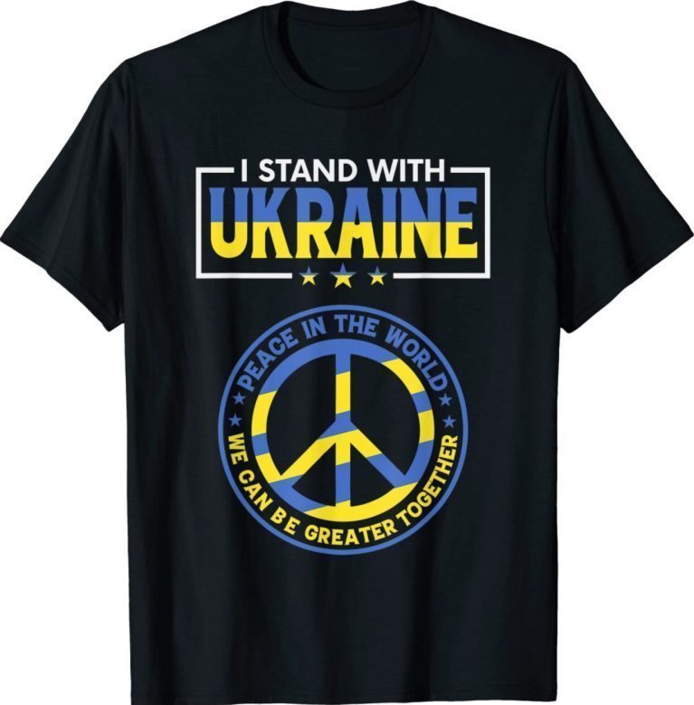 I Stand With Ukraine Peace in The World Ukrainian Vintage Shirt