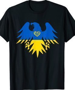 I Stand With Ukraine Support Ukraine Eagle Ukrainian Flag Vintage TShirt