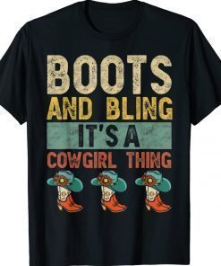 Vintage Boots And Bling It's A Cowgirl Thing Rodeo Hat Shirts