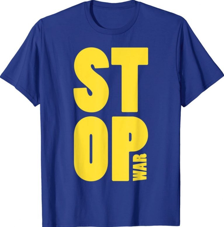 Stop War In Ukraine Support Ukrainians Ukrainian Flag Peace Vintage Shirts