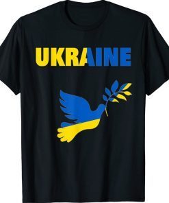 Peace in Ukraine Dove Ukraine With flag Ukraine Vintage TShirt