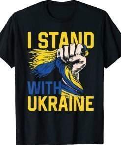 Save Ukraine I Stand With Ukraine Ukrainian Flag Rise Fist Vintage Shirts