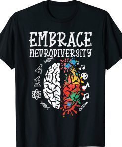Embrace Neurodiversity Autism Awareness ASD Vintage TShirt